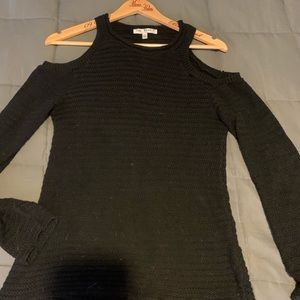 Open shoulder sweater